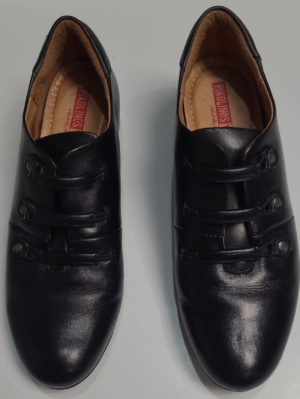 PIKOLINOS Black Leather Men's Slip-On Loafers - Size EU-40 (9 1/2 - 10)